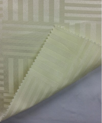 TB-FDN  提花桌布  枱布 100％滌  橫豎條紋-米白 橫間紋  JARDIN STRIPE 正面照